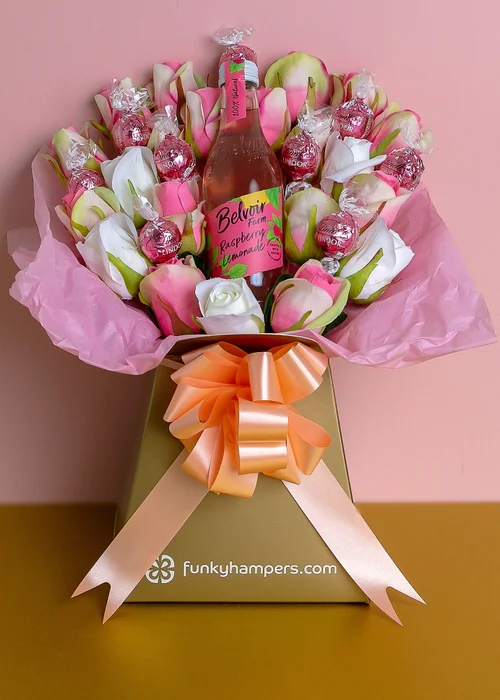 Funky Hampers Pink Lemonade & Lindor Bouquet - No Size Image 2
