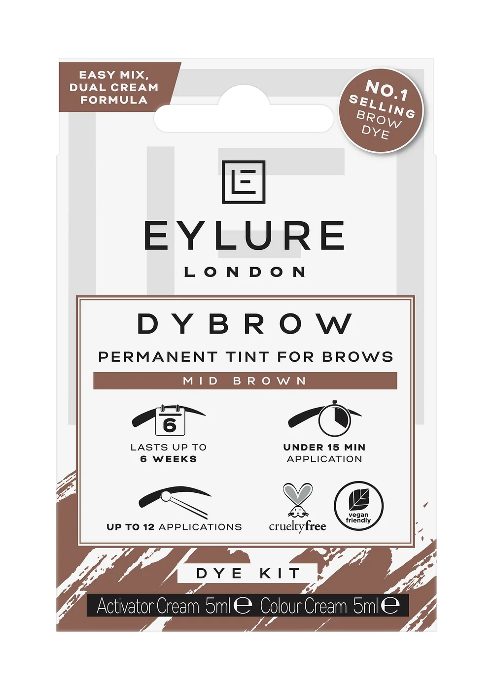 Eylure Pro Brow Mid Brown - One Size Image 1