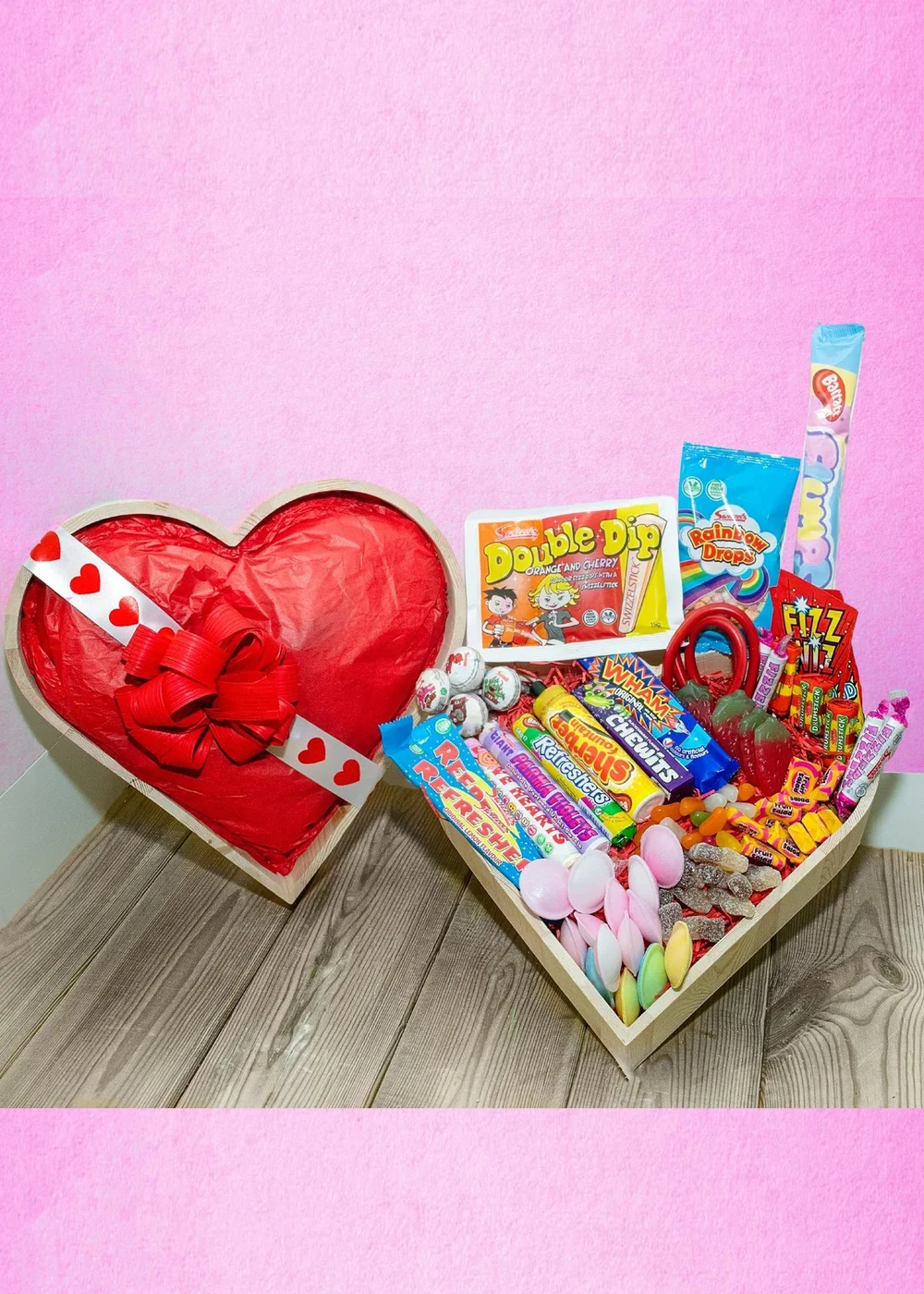 Funky Hampers Love Sweets Wooden Heart - No Size Image 2