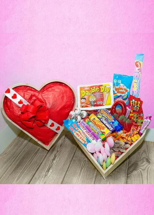 Funky Hampers Love Sweets Wooden Heart - No Size Image 2