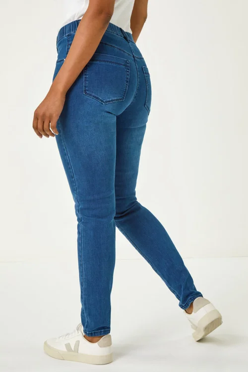 Roman Blue Petite Denim Stretch Jegging - 6 Image 4