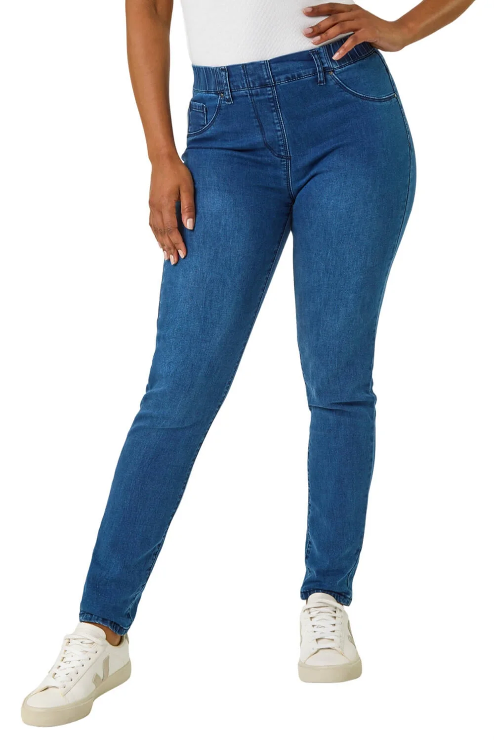 Roman Blue Petite Denim Stretch Jegging - 6 Image 1