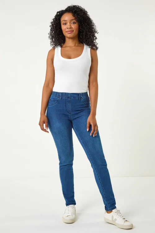 Roman Blue Petite Denim Stretch Jegging - 6 Image 3