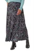 Roman Blue Ditsy Floral Print Stretch Midi Skirt - Size 10 Image 1