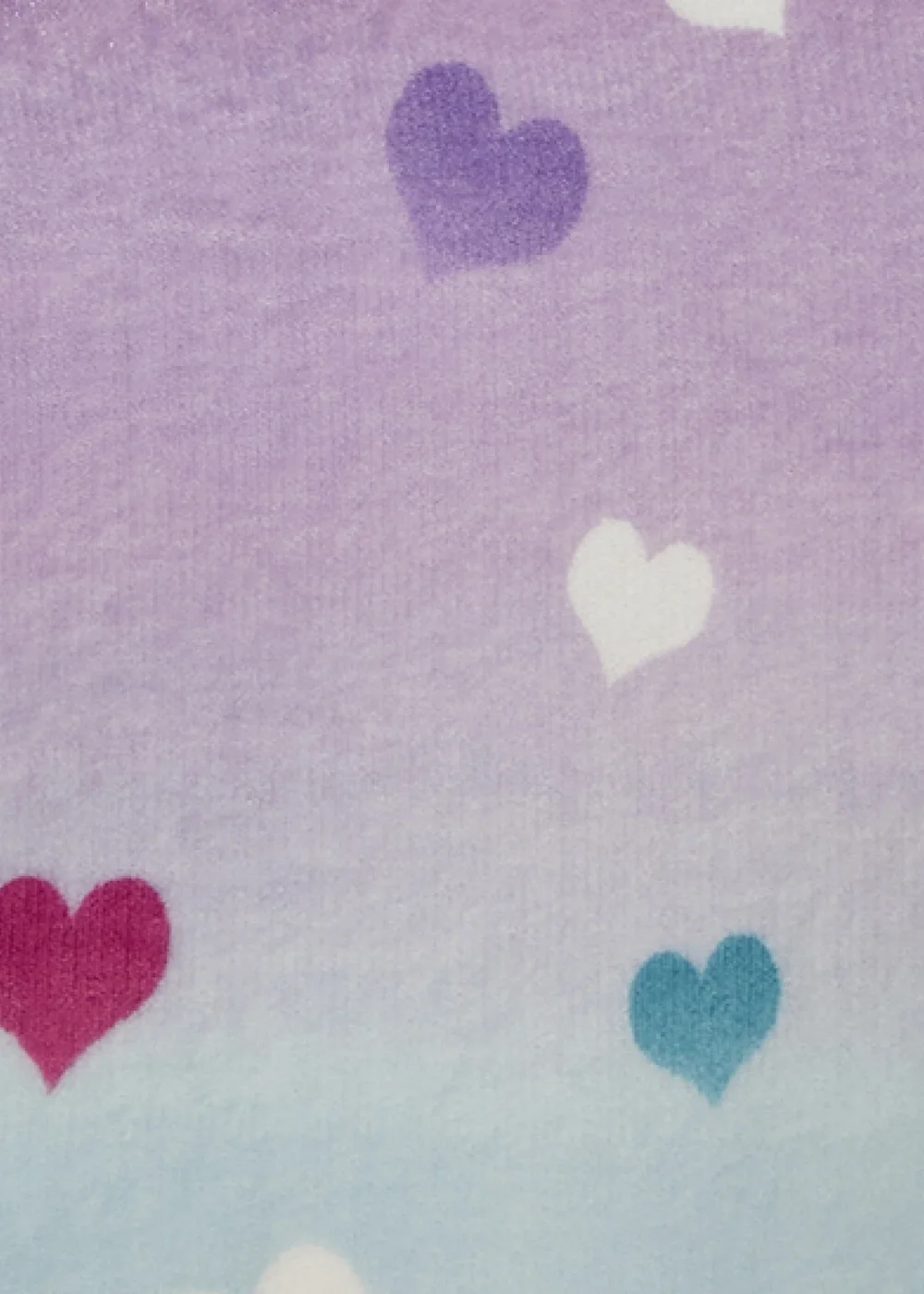 Bedlam Cosy Ombre Heart Pink Plush Duvet Cover Set - Single Image 4