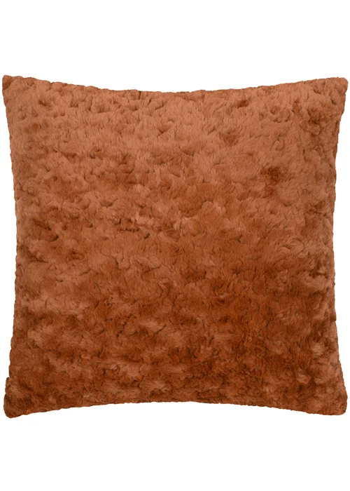 furn. Megeve Mottled Faux Fur Filled Cushion (55cm x 55cm) - 55 x 55cm Image 1