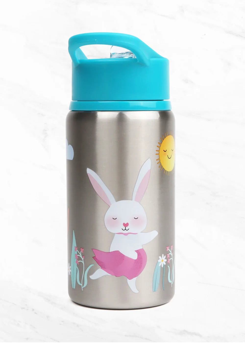 Myga Teal Blue Animal Childrens Water Metal Bottle - One Size Image 1