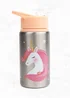 Myga Blush Pink Unicorn Children's Metal Water Bottle - One Size Image 1