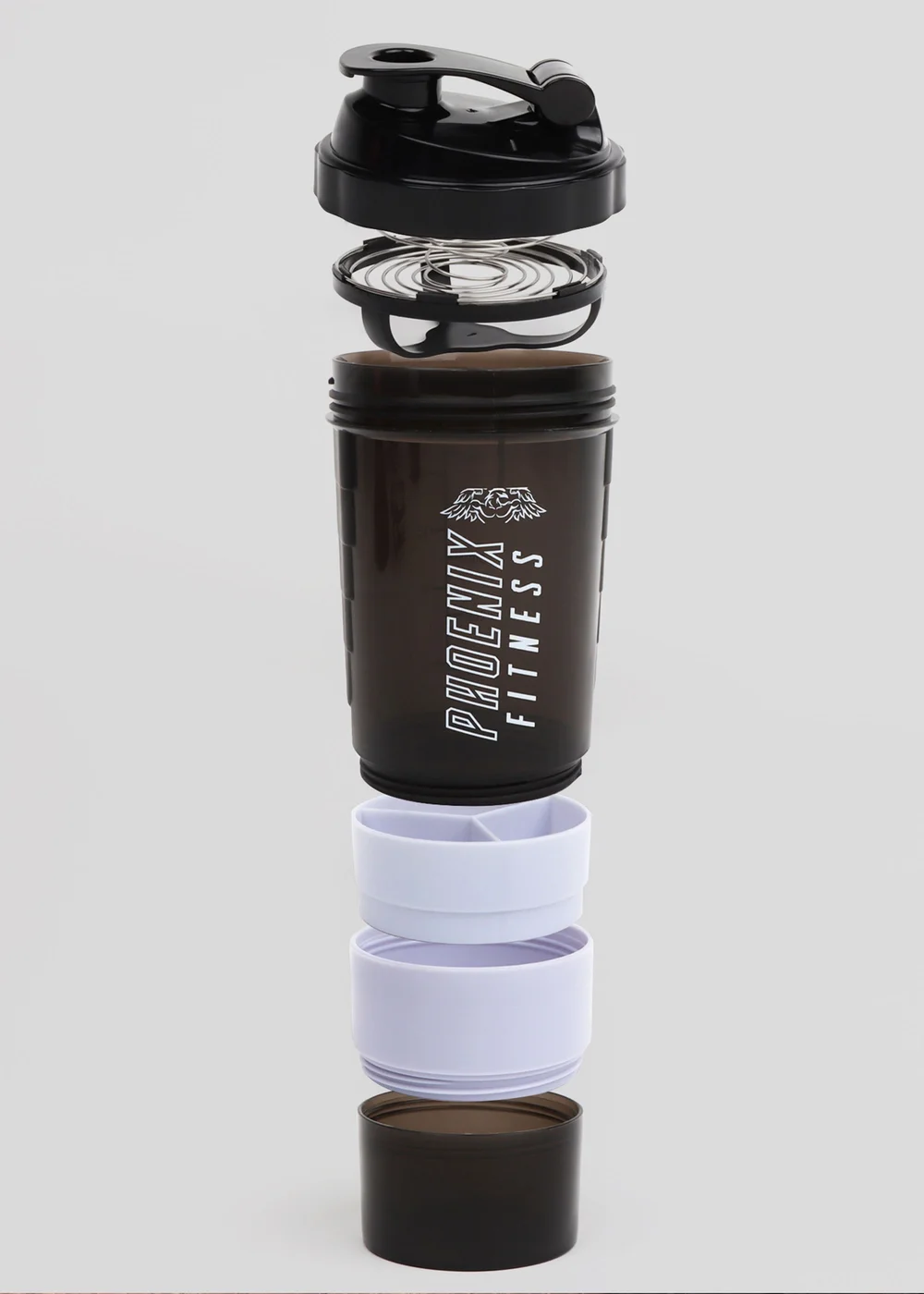 Phoenix Fitness Slate Compartment Shaker Bottle - One Size Image 3