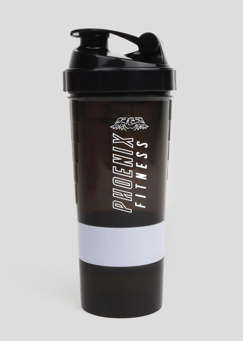 Phoenix Fitness Slate Compartment Shaker Bottle - One Size Image 1