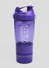 Phoenix Fitness Purple Compartment Shaker Bottle - One Size Image 1