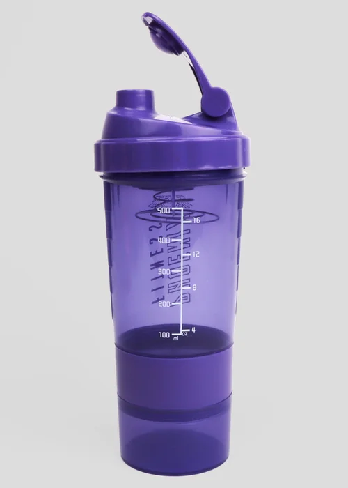 Phoenix Fitness Purple Compartment Shaker Bottle - One Size Image 4