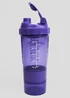 Phoenix Fitness Purple Compartment Shaker Bottle - One Size Image 4