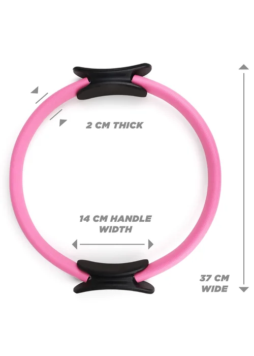 Phoenix Fitness Pink Double-Handed Pilates Ring - One Size Image 4
