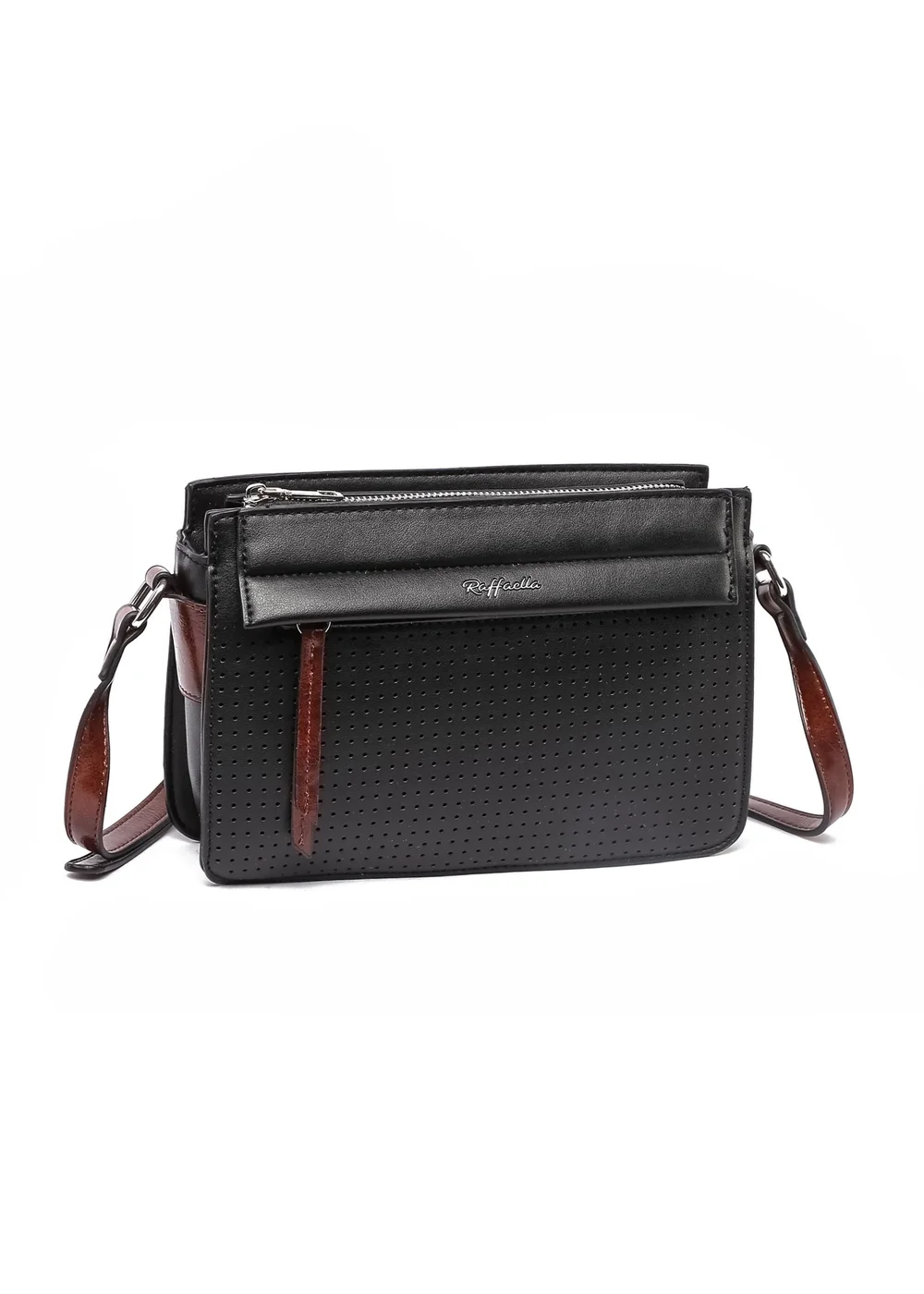 Raffaella Black Thin Cross Body Bag - One Size Image 1