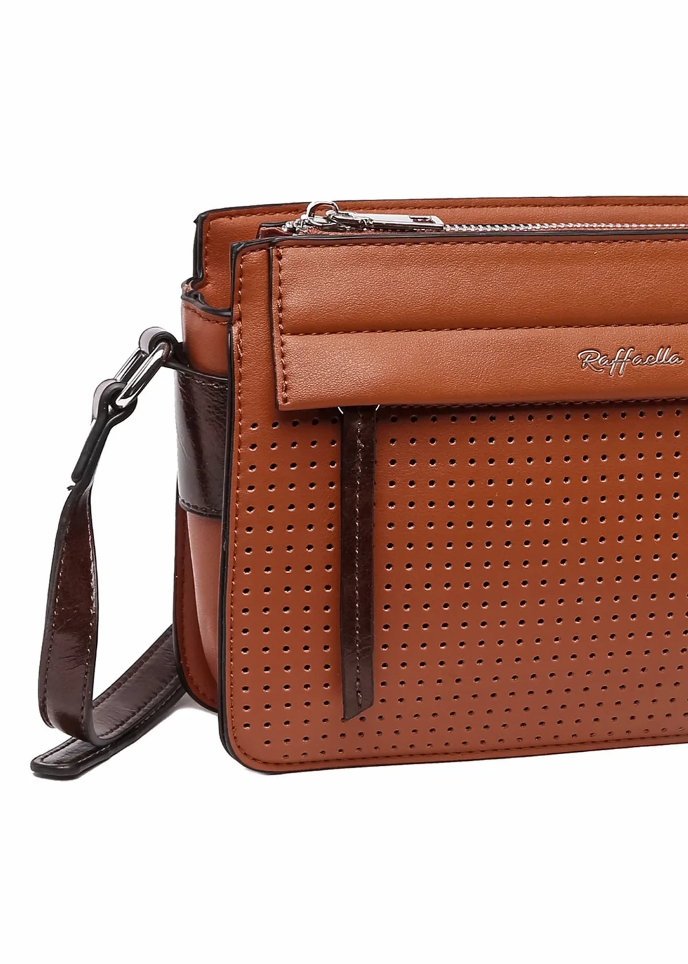 Raffaella Burnt Orange Thin Cross Body Bag - One Size Image 2