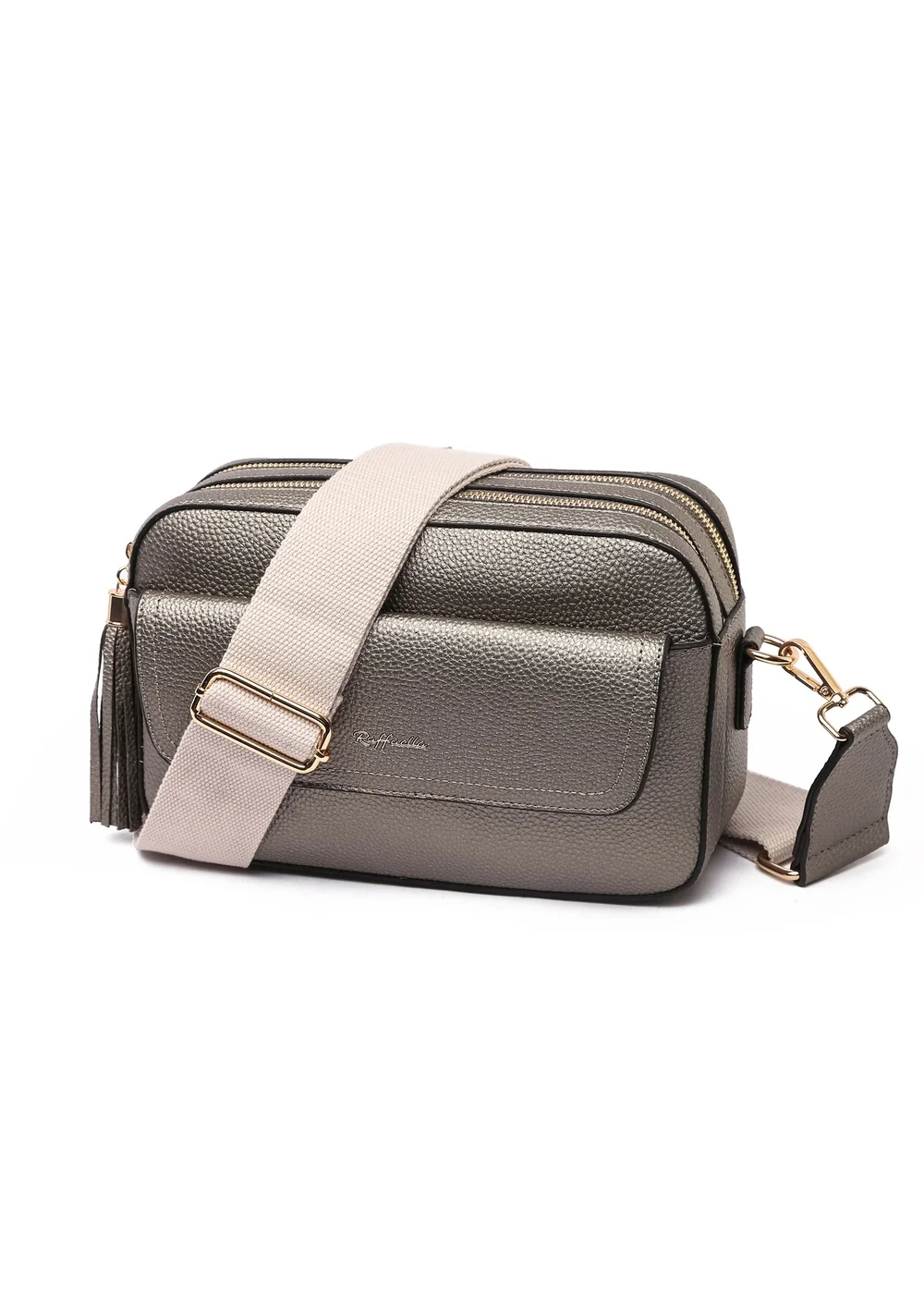 Raffaella Silver Cross Body Pocket Camera Bag - One Size Image 1