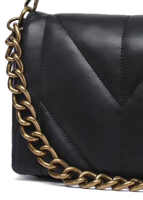 Raffaella Black Chain Front Cross Body Bag - One Size Image 2