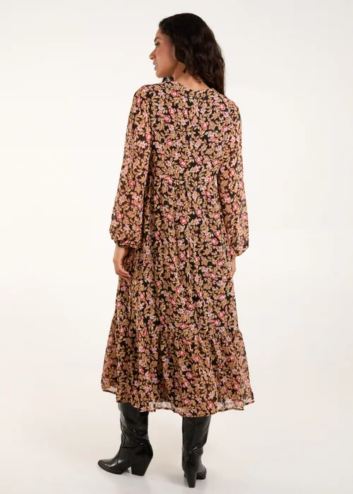 Blue Vanilla Black Button Through Midi Dress - 8 Image 2