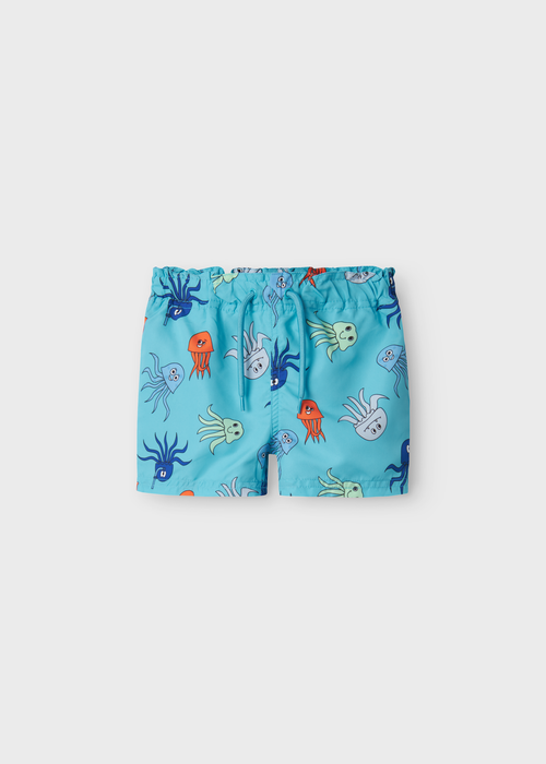Name it Boys Blue Octupus Swim Shorts (9mths-5yrs) - 1-1.5 Yrs Image 1
