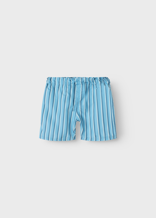 Name It Boys Blue Stripe Swim Shorts (5-12yrs) - 5 Yrs Image 1