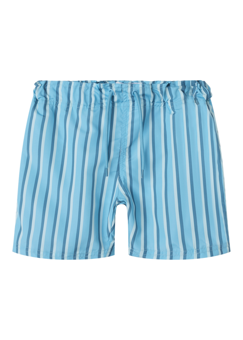 Name It Boys Blue Stripe Swim Shorts (5-12yrs) - 5 Yrs Image 4