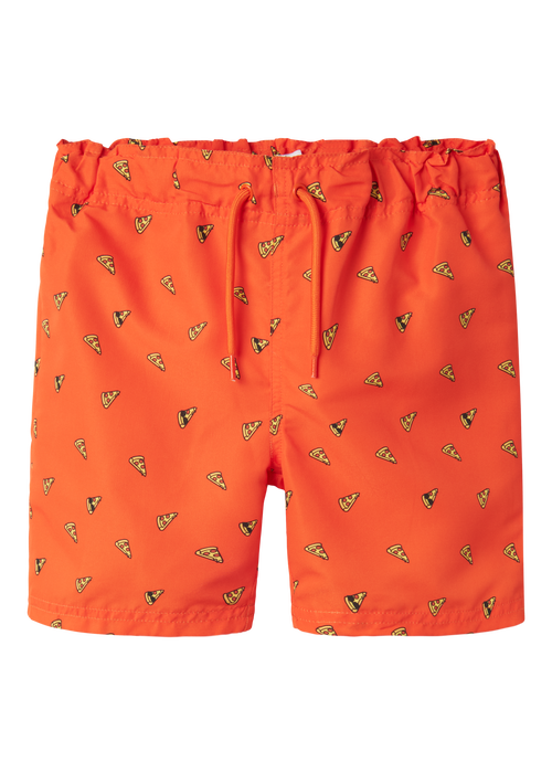 Name It Orange Pizza Swim Shorts (5-12yrs) - 5 Yrs Image 4