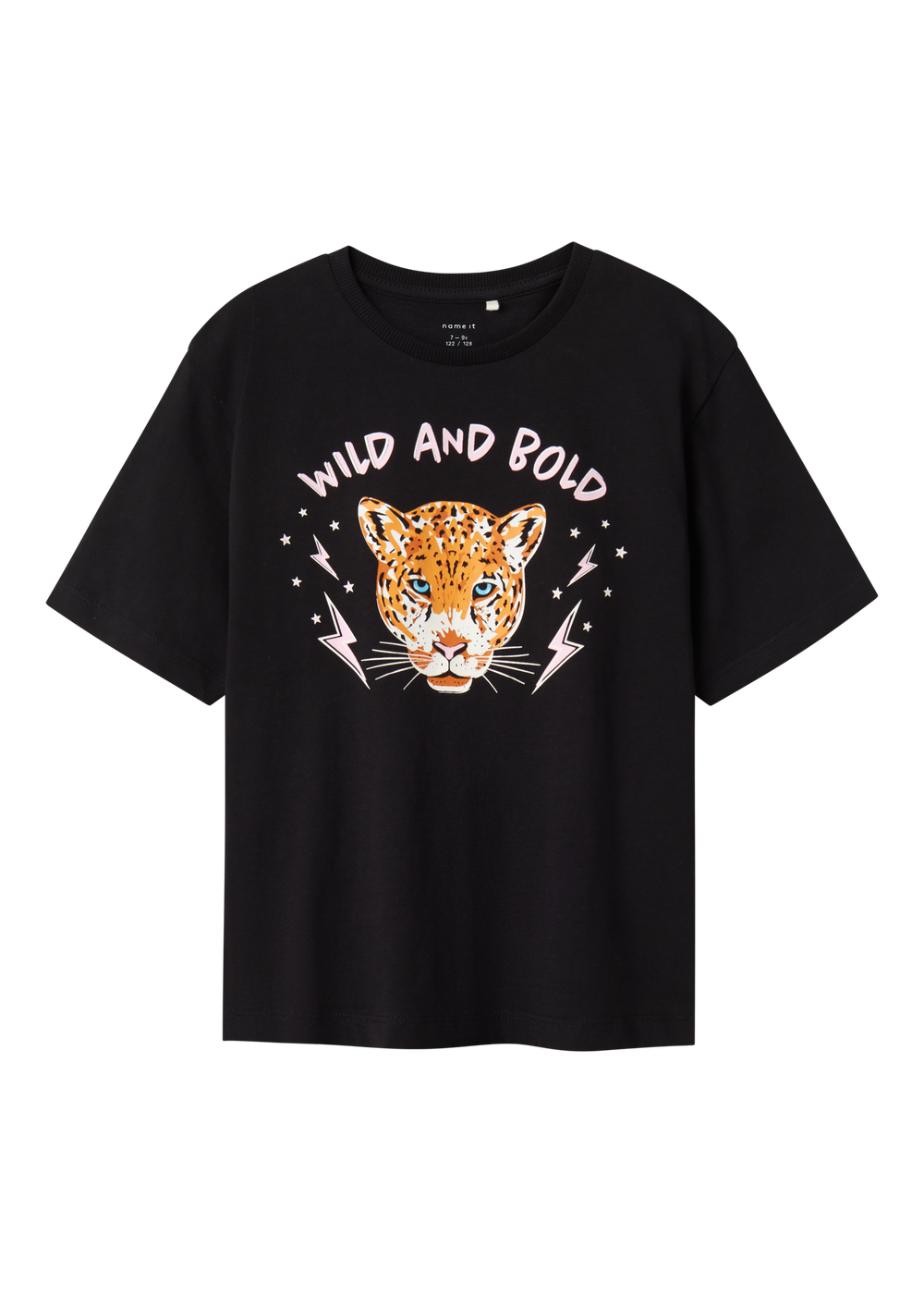 Name It Girls Black Leopard T-Shirt (6-12yrs) - 6 Yrs Image 6