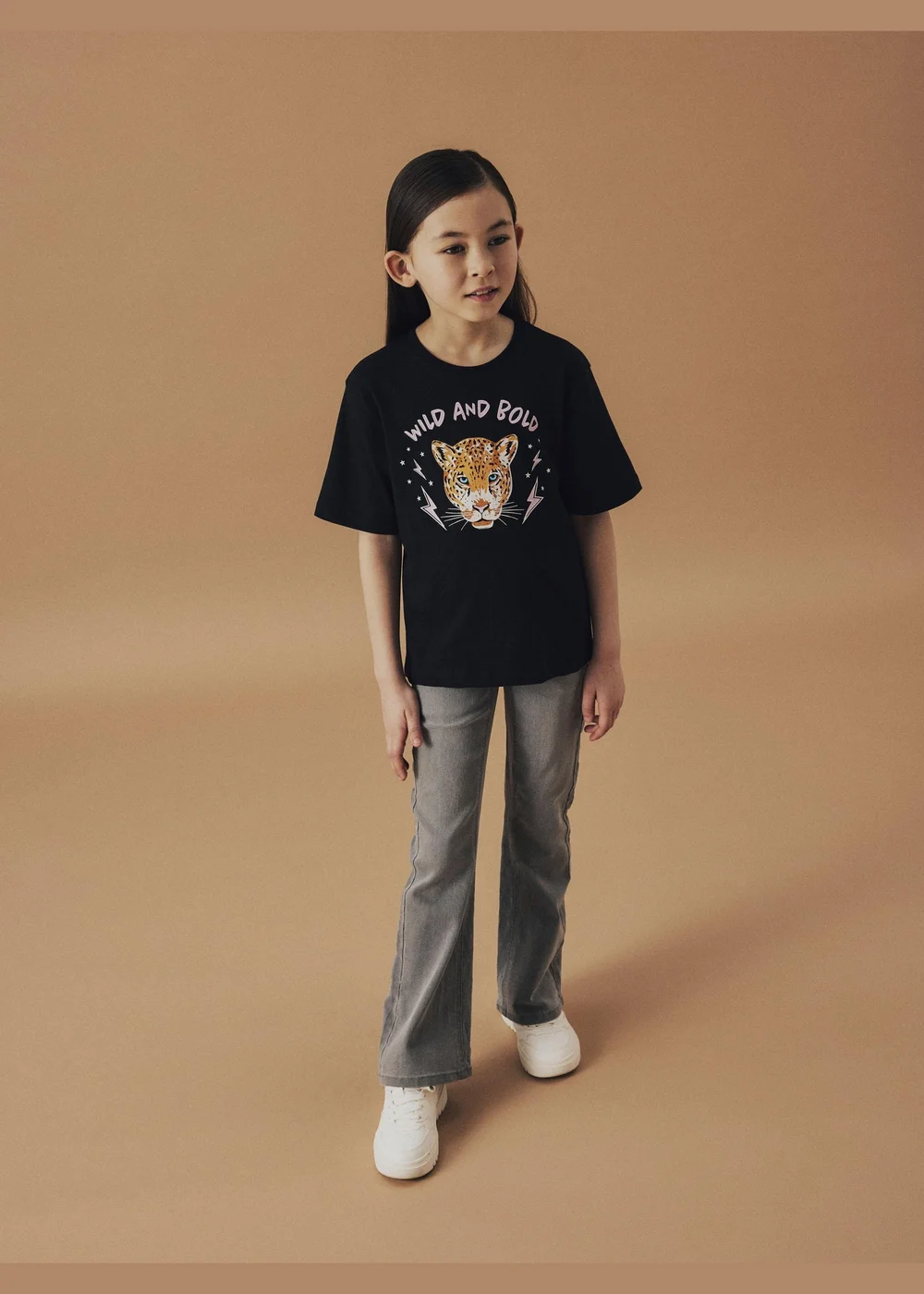 Name It Girls Black Leopard T-Shirt (6-12yrs) - 6 Yrs Image 5