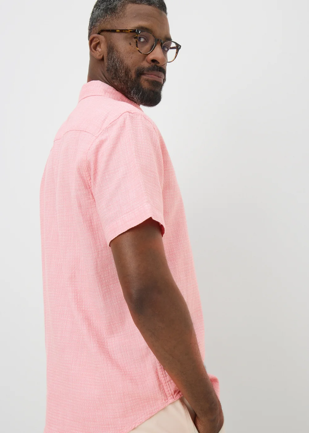 Lincoln Pink Textured Shirt - S Image 2