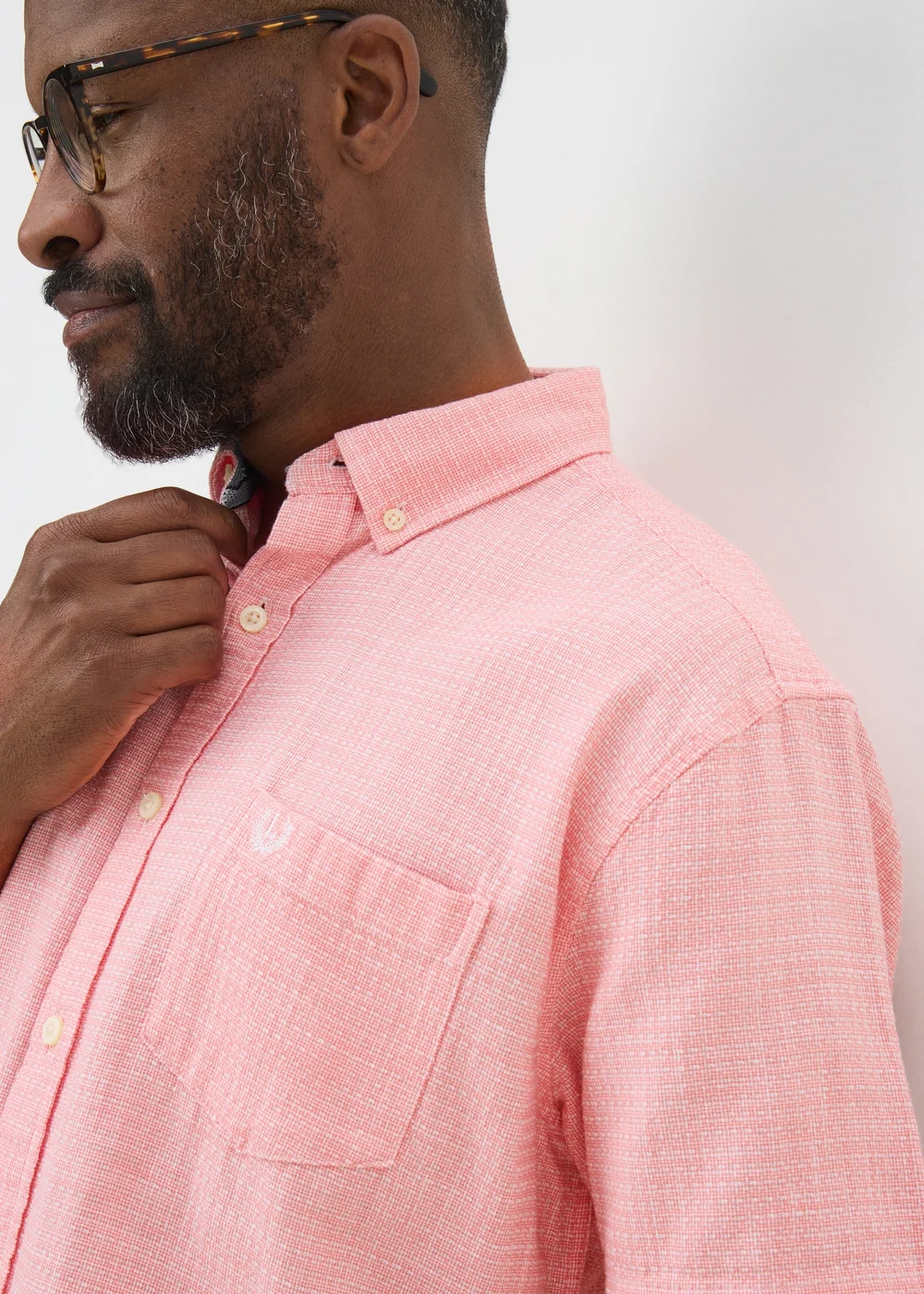 Lincoln Pink Textured Shirt - S Image 3