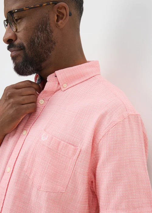 Lincoln Pink Textured Shirt - S Image 3