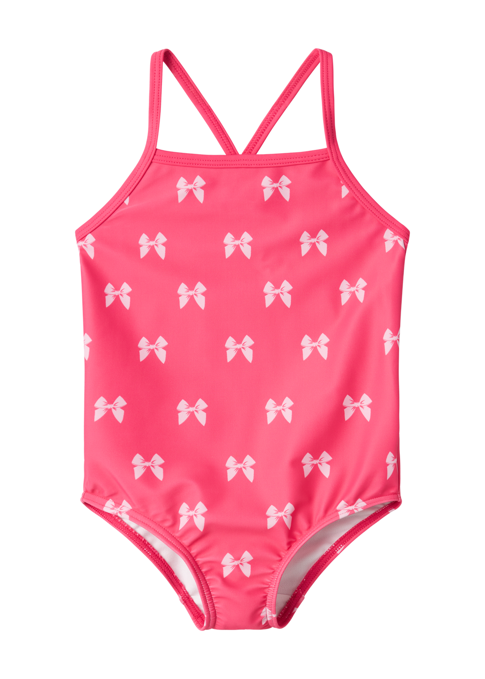 Name It Girls Pink Bow Swimsuit (9mths-6yrs) - 1-2 Yrs Image 4