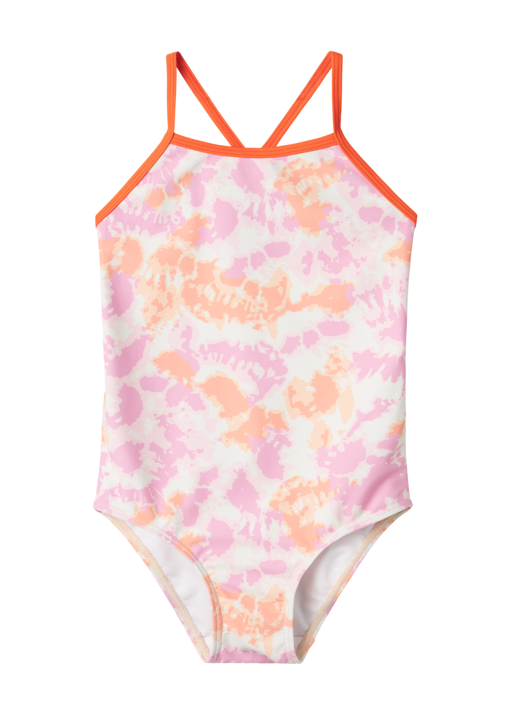 Name It Girls Pink Tie Dye Swimsuit (9mths-8yrs) - 5-6 Yrs Image 4