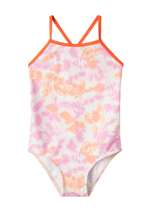 Name It Girls Pink Tie Dye Swimsuit (9mths-8yrs) - 5-6 Yrs Image 4