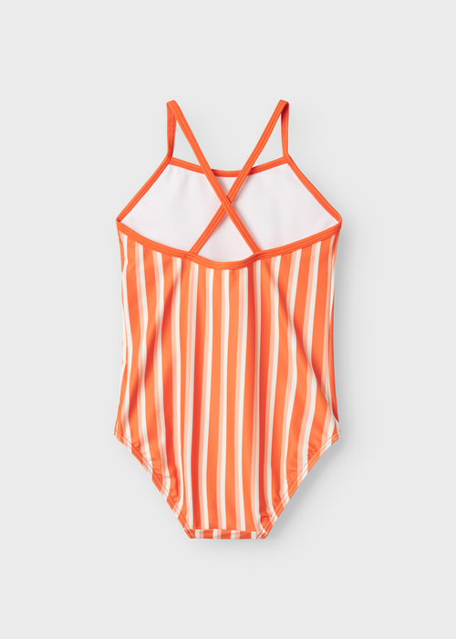 Name It Orange Stripe Swimsuit (5-12yrs) - 5-6 Yrs Image 2