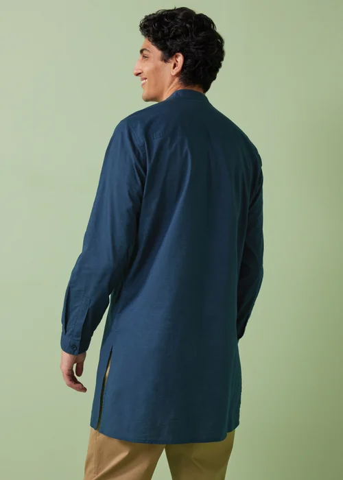 Navy Kurta Shirt - S Image 2