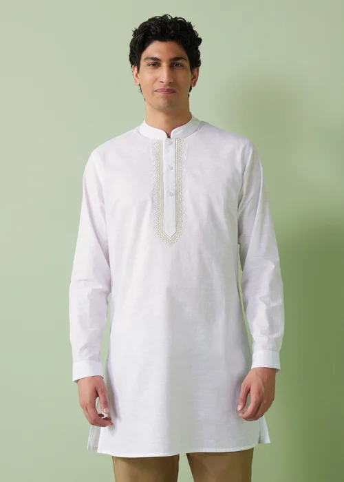 White Kurta Shirt - S Image 1