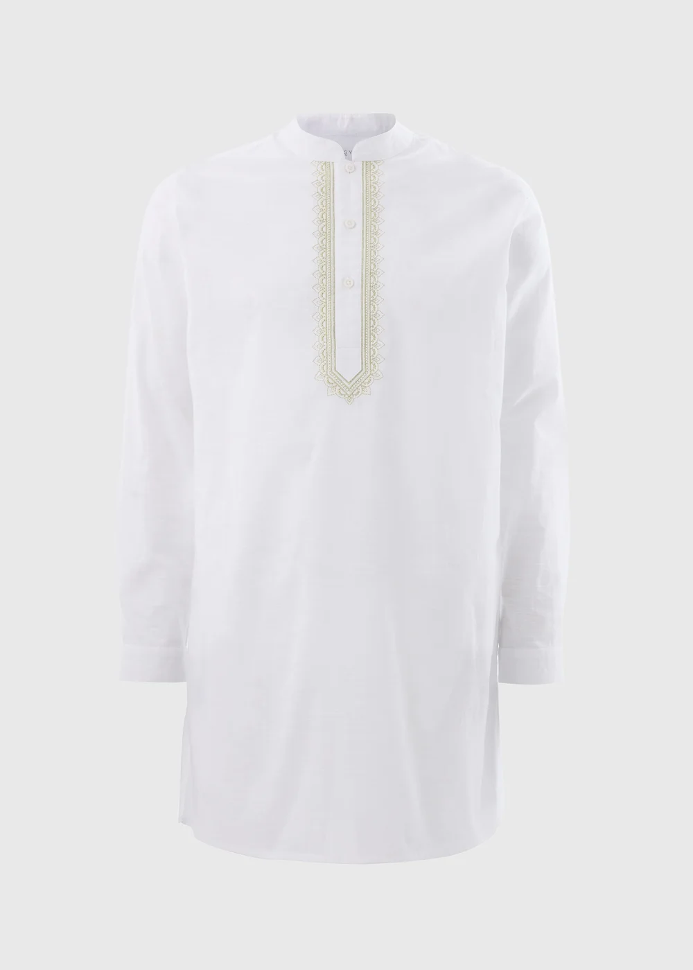 White Kurta Shirt - S Image 4