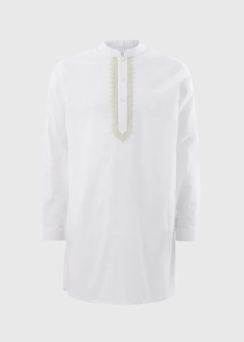 White Kurta Shirt - S Image 4