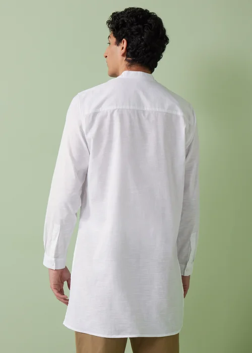 White Kurta Shirt - S Image 2