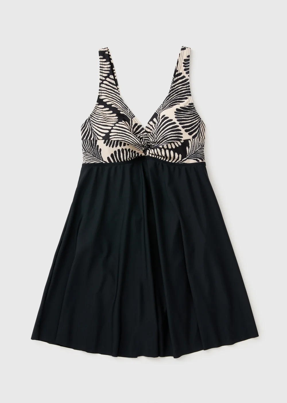 Black Mono Shell Swimdress - 10 Image 3