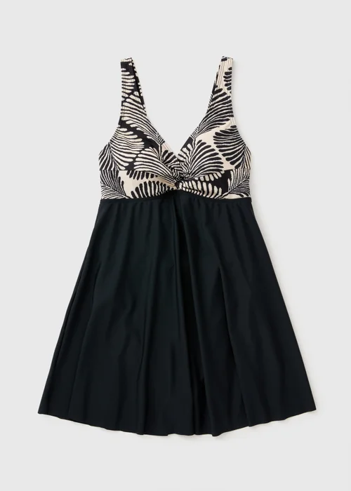 Black Mono Shell Swimdress - 10 Image 3