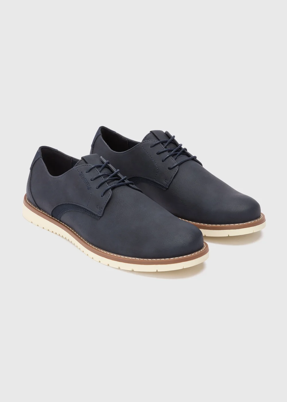 Navy Casual Derby Shoes - 6 Image 1