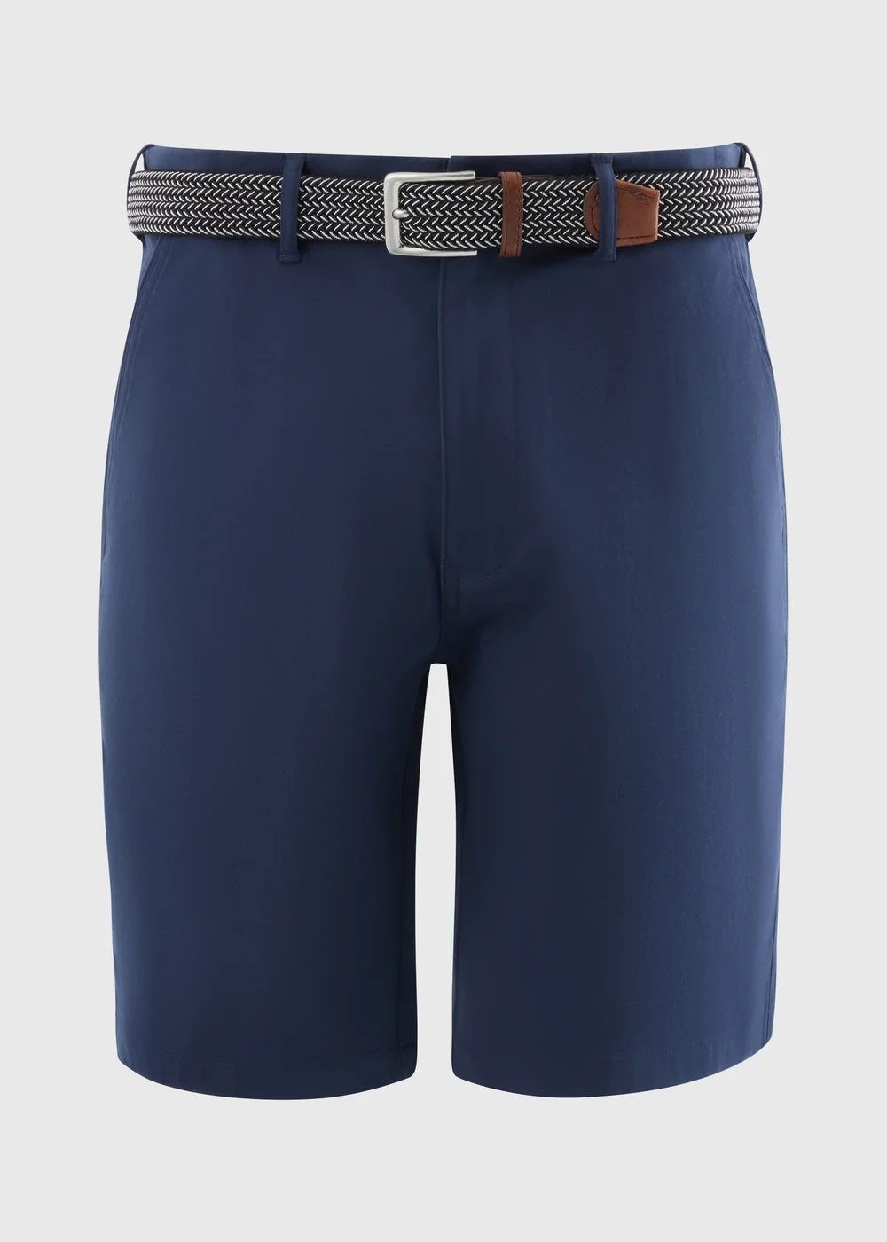 Lincoln Navy Belted Chino Shorts - 32 Image 4
