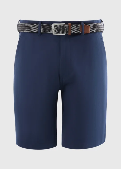 Lincoln Navy Belted Chino Shorts - 32 Image 4