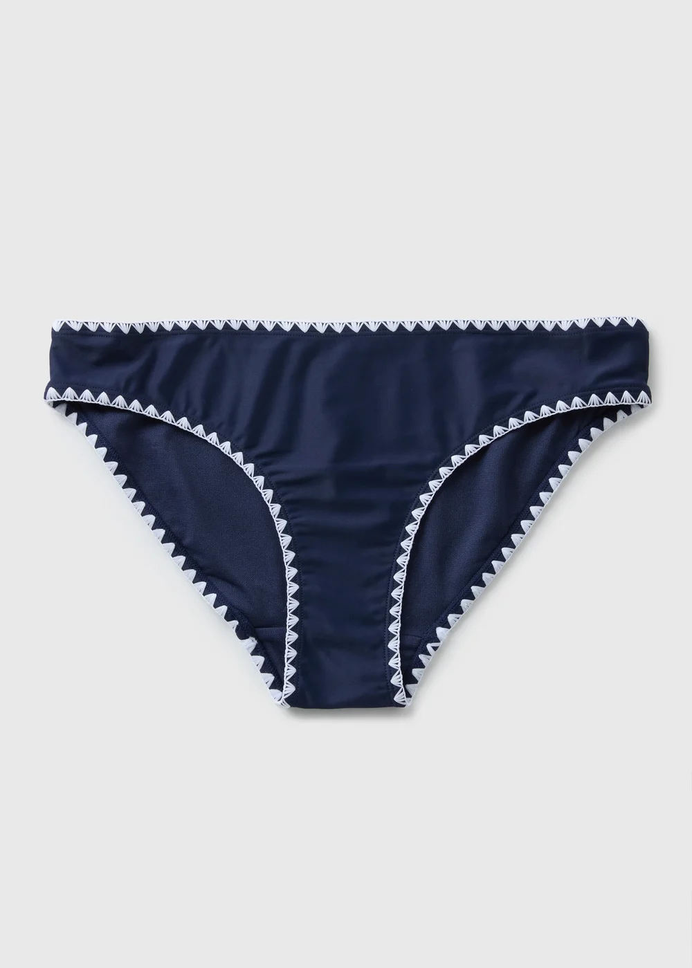 Navy Stitch Mini Bikini Bottoms - 6 Image 3