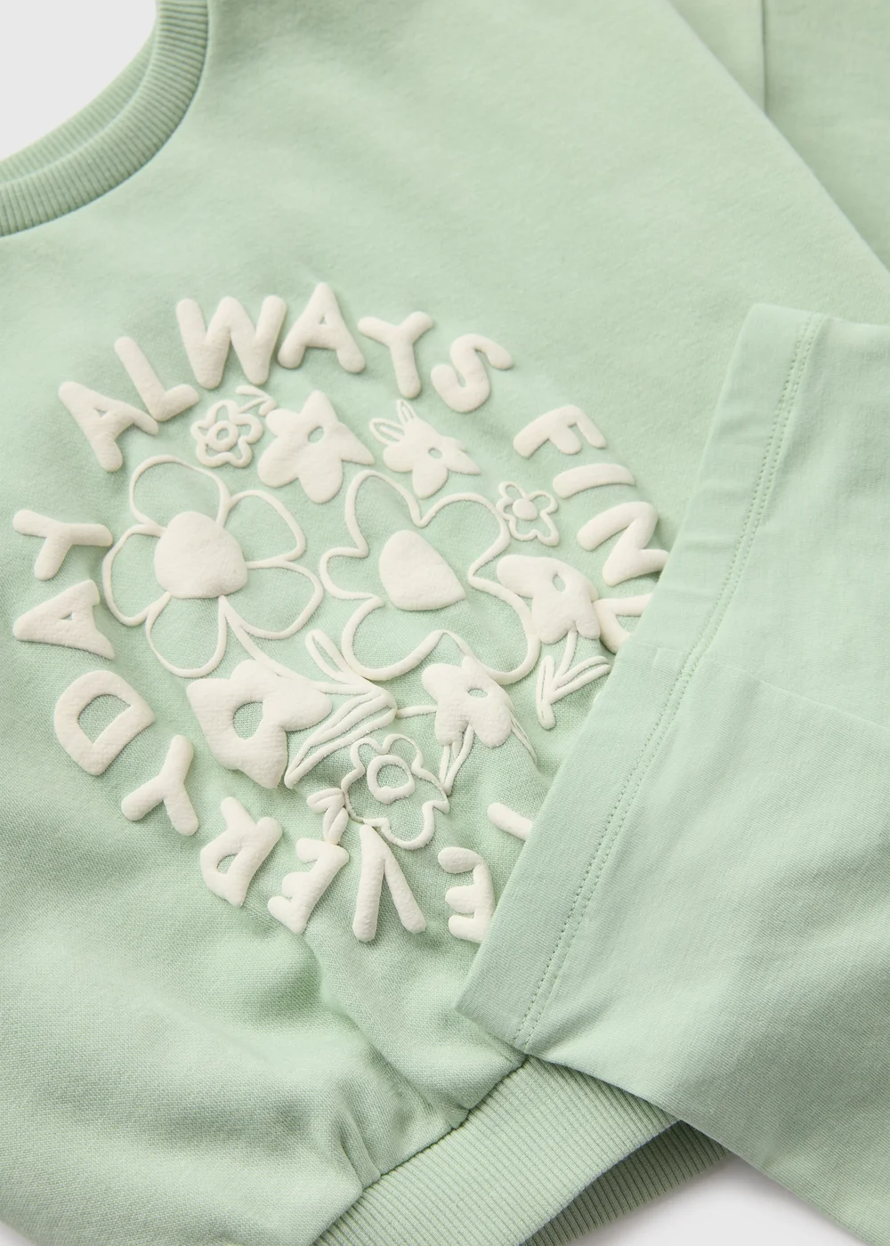Girls Sage Sweatshirt & Cycling Shorts Set (1-7yrs) - 2-3 Yrs Image 2