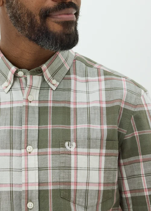 Lincoln Green Check Short Sleeve Shirt - S Image 3