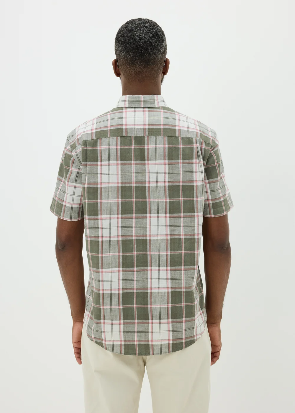 Lincoln Green Check Short Sleeve Shirt - S Image 2
